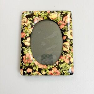 THE WESTON GALLERY Pink Poppy Floral Picture Frame 7x9 Cottagecore Whimsigoth